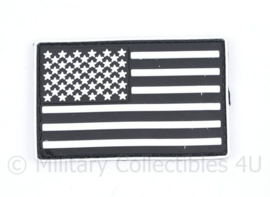 Vlag US grey - met klittenband -  nieuw - 8 x 5 cm