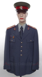 Tsjechische Politie uniform SET jas, overhemd, stropdas en pet - met originele insignes - maat small - origineel