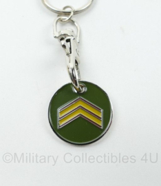 Defensie sleutelhanger Sergeant Majoor - 8,5 x 2,5 cm - origineel