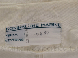 Korps Mariniers zomer uniform jas Sergeant der Mariniers wit - zeldzaam - maat XS - origineel