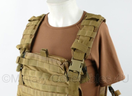 KMARNS Korps Mariniers en Defensie MOLLE Plate Carrier Coyote Tan - gedragen - origineel