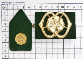 Defensie baret en kraag insigne set MILVA Militaire vrouwen afdeling - 3 delige set - origineel