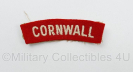 Britse leger Cornwall shoulder title - 7,5 x 2,5 cm - origineel