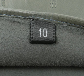 KLU Koninklijke Luchtmacht DT handschoen leder slip on grijs DAMES - maat 10 - nieuw in verpakking - origineel