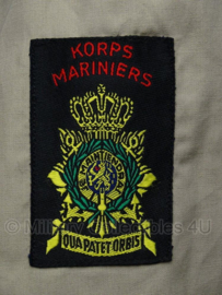 Korps Mariniers dun overhemd met embleem khaki - ongedragen - korte mouw - maat 40 - origineel
