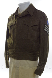 Canadese Battledress jacket met insignes - Sergeant - 1955 - size 2 -  origineel