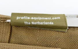 Nederlands leger Diemaco C7 triple mag pouch coyote - maker Profile Equipment - 19 x 25,5 x 4 cm - ongebruikt - origineel