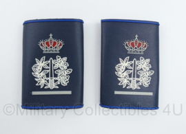 Belgische Gemeentepolitie epauletten Adjunct Commissaris PAAR - 9 x 6 cm - origineel