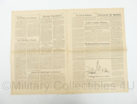 WO2 Duitse krant Bayerischer Tag 15 september 1945 - 47 x 32 cm - origineel