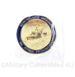 Koninklijke Marine coin Der Zeven Provinciën Luchtverdedigings- en commandofregat - diameter 5 cm - origineel