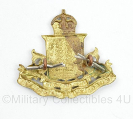 WO2 Canadese cap badge  - Le Regiment de Saguenay - 5 x 4,5 cm -origineel