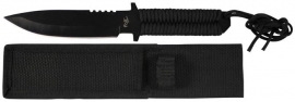 Paracord knife - zwart