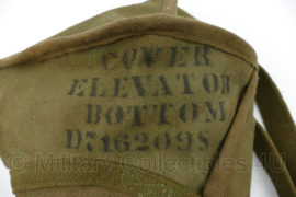 WO2 US Army Artillery and Canon Barrel cover elevator bottom D7162098  - 25 x 8 x 21 cm - origineel