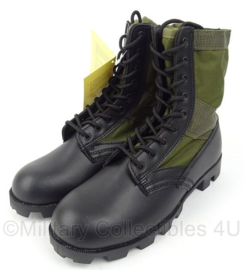US Army  jungle boots - groen / zwart - met Panama zool - nieuw gemaakt