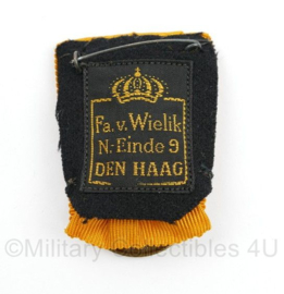 Defensie Koninklijke Marine trouwe dienst medaille in bronze  Wilhelmina - 5 x 4 cm - origineel