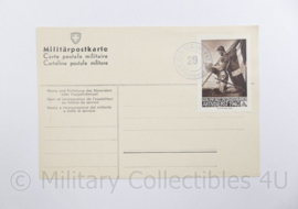 WO2 Zwitserse Postkarte Stab Gebirgsjager Infanterie Regiment 29 - 15 x 10,5 cm - origineel