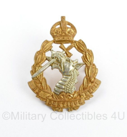 WO2 Britse RADC Royal Army Dental Corps cap badge - Kings Crown - 4,5 x 3,5 cm - origineel