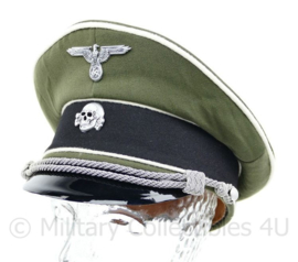 Waffen SS Infanterie semi crusher schirmmütze gabardine witte bies - maat 57 t/m 59