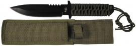 Paracord knife - groen