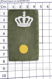 Defensie GVT epauletten Adjudant met kroon  - Adjudant onderofficier - 8,5 x 4,5 cm - origineel