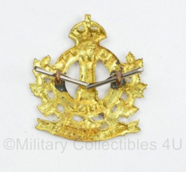 WO2 Canadese cap badge Le Regiment de Hull - Kings Crown - 4  x 4 cm -  origineel