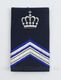 Kmar ENKELE epaulet donkerblauw  - Wachtmeester der 1ste klasse - instructeur - 9 x 5 cm - origineel