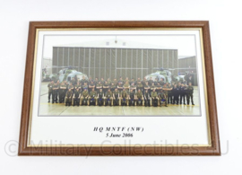 Defensie foto in lijst HQMNTF NW 2006 - 34  x 46 x 2 cm - origineel