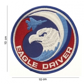 Embleem Eagle Driver - F15 piloten - 10 cm.