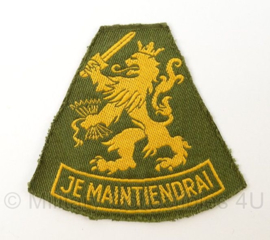 KL Landmacht DT 1963-2000 arm embleem Je Maintiendrai - afmeting 8 x 7 cm - origineel