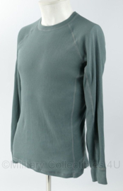 KL Nederlandse leger foliage ondergoed thermisch hemd lange mouw hemd vochtregulerend geribbelde stof - maat Medium - gedragen - origineel