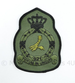 KLU Luchtmacht RNLAF 921 Squadron embleem - totum in unguis - 11 x 8 cm - origineel