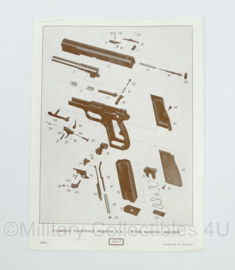 Browning Hochleistungspistole KAL. 9 mm parabellum informatiefolder - 21 x 16 cm - origineel