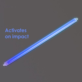 Militaire 15'' = 33 cm. breaklight Chemlight Cyalume  - 8 hour BLUE - breaklight tht 7-2023