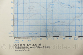 WW2 British War Office map 1944 Central Europe Cuxhaven - 83,5 x 63,5 cm - origineel