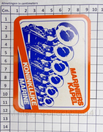 KM Koninklijke Marine Mariniers Kapel sticker - 11,5 x 9 cm - origineel