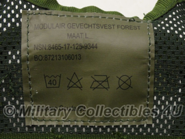 KL Korps Mariniers modulair gevechtsvest - Molle - zonder tassen - Forest camo - maat Medium - origineel