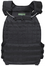 Tactical MOLLE Plate carrier vest, "Laser MOLLE" BLACK