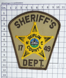 Embleem  Amerikaanse Sheriffs Dept - 11 x 10 cm - origineel