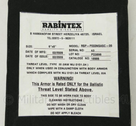 Profile Equipment Coyote MOLLE tassen met Rabintex kogelwerende zijplaten voor vest - 21 x 17½ x 3 cm - origineel