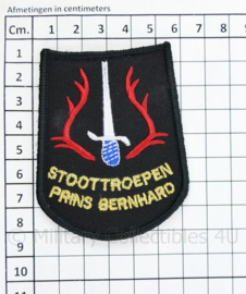 KL Nederlandse leger Stoottroepen Prins Bernhard embleem - met klittenband - 8 x 6 cm