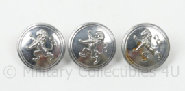 Belgische Politie knopen set van 3 stuks- 30 mm - origineel