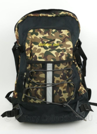 Golden Sun camouflage rugzak - 32 x 20 x 53 cm - licht gebruikt - origineel