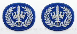 Gemeentepolitie arm emblemen - rang Brigadier - afmeting 7 x 6 cm - origineel