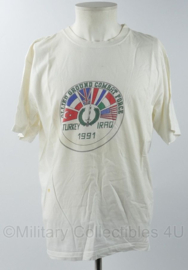 T-shirt Allied Ground Combat Force Turkey Iraq 1991 - maat Extra Large - gedragen - origineel