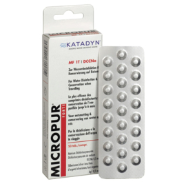 Drinkwater tabletten Katadyn - 50 tabletten. MF 1T