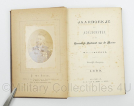 Jaarboekje der Adelborsten aan het Koninklijk Instituut voor de Marine te Willemsoord 1883 - 13,5 x 2 x 29,5 cm -origineel