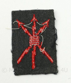 KM Koninklijke Marine mouw embleem Telegrafist - 6 x 3½ cm - origineel