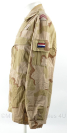 KL Nederlandse leger 13(NLD)BG RSPB Regiment Infanterie Oranje Gelderland basis jas Desert camo - maat 8000/9095 - gedragen - origineel