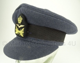 Nederlandse Luchtmacht platte pet 1968 Onderofficier - met insigne - maat 55 - origineel