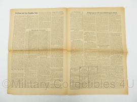 WO2 Duitse krant Frankische Tageszeitung nr. 54 4/5 maart 1944 - 47 x 32 cm - origineel